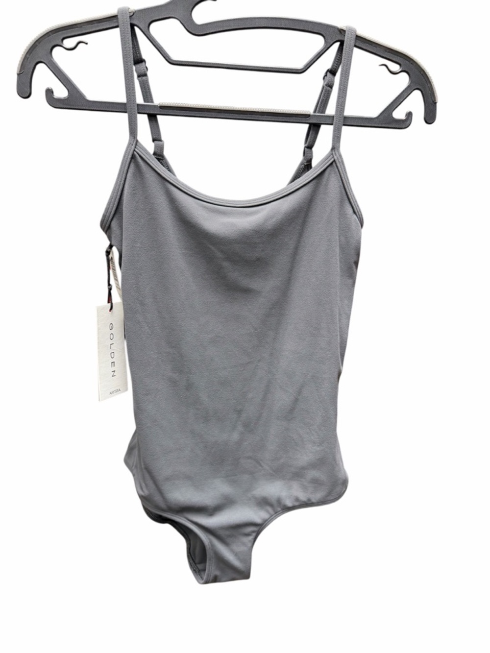 A15 Aritzia Babaton Golden bodysuit in coal gray